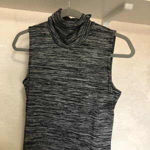 Dress with mock turtle neck